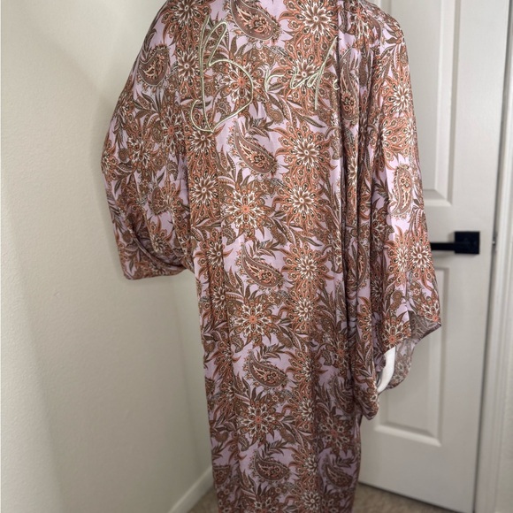 Rue de Seine Floral Kimono Robe One Size.  #226 - Picture 14 of 16